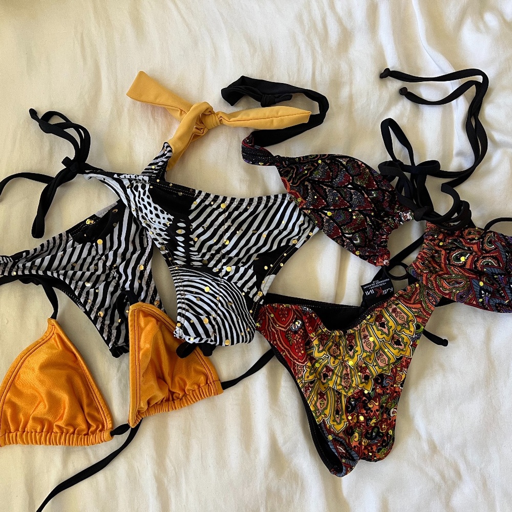 Bundle of 3 bikini bottoms and 2 tops from Kaikini